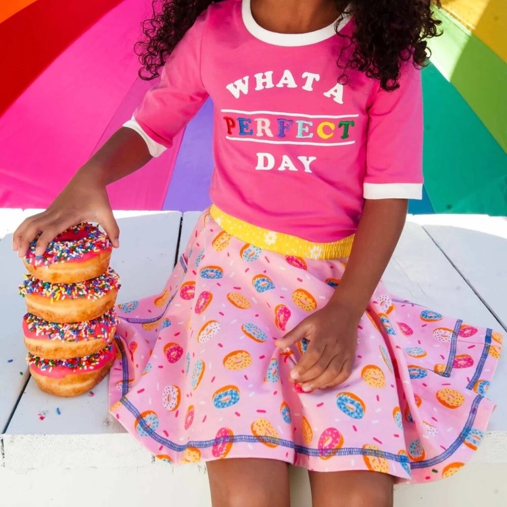Wildflowers donut worry skirt girls size 14
